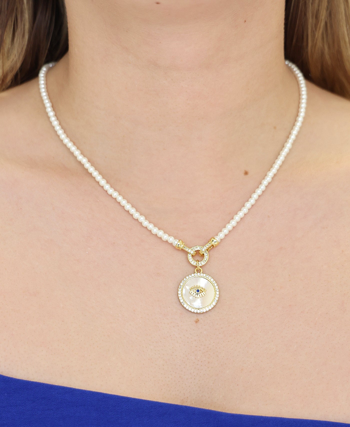 Evil Eye Pendant Necklace view 1