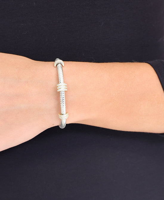 Cubic Zirconia Cuff Bracelet view 
