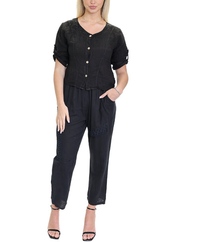 Linen Crop Top image 2