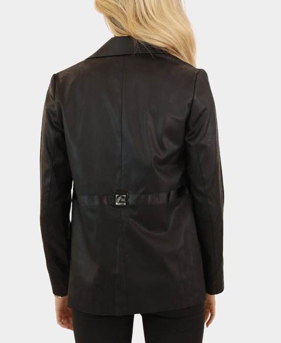 Faux Leather Blazer view 