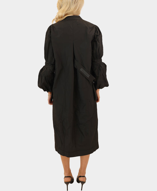 Balloon Sleeve Midi Dress view 