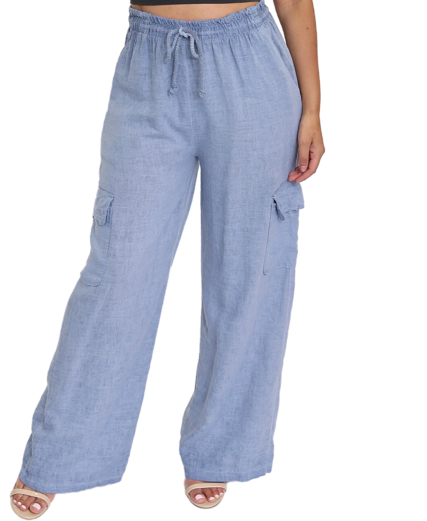 Linen Cargo Pants Fox's Designer Offprice