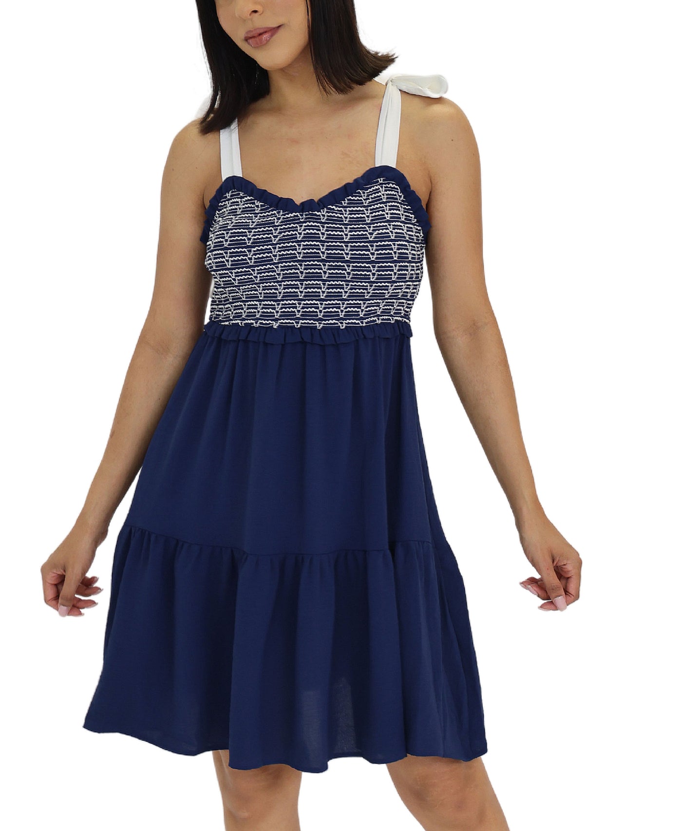 Smocked Tiered Dress view 1