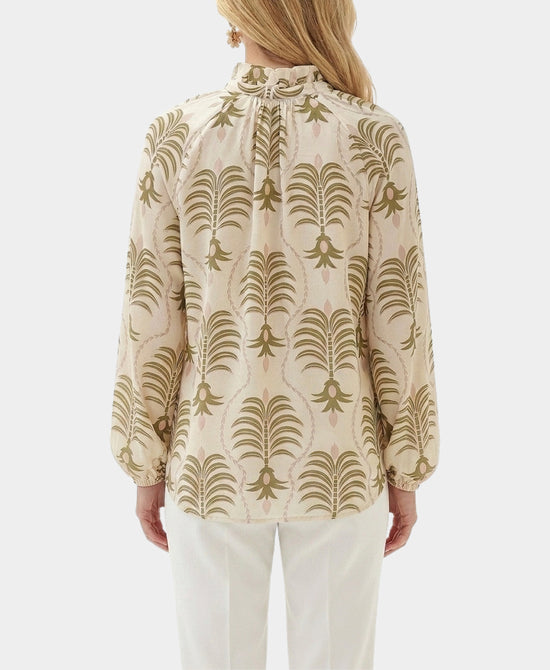 
Printed Blouse w/ Front Tie in MULTI view 2