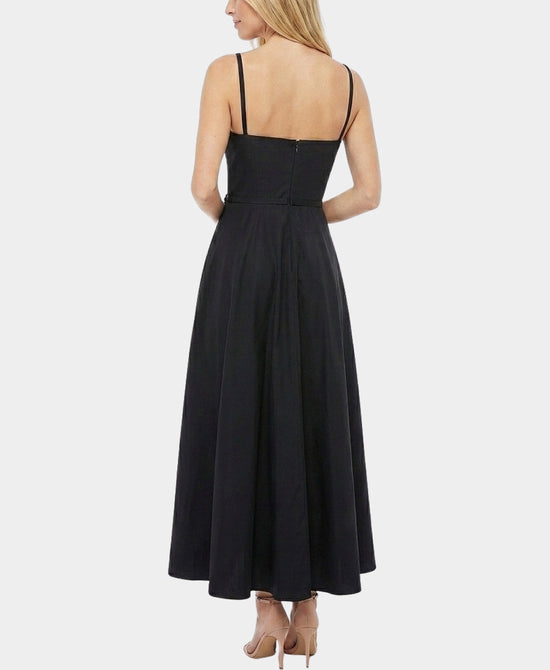 
Maxi Dress w/ Flower Pin Detail in BLACK view 2