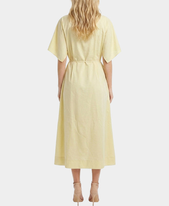 
Capelet Midi Dress in BUTTER view 2