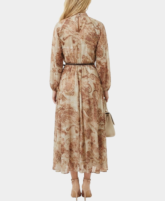 
Paisley Print Maxi Dress in SALMON MULTI view 2