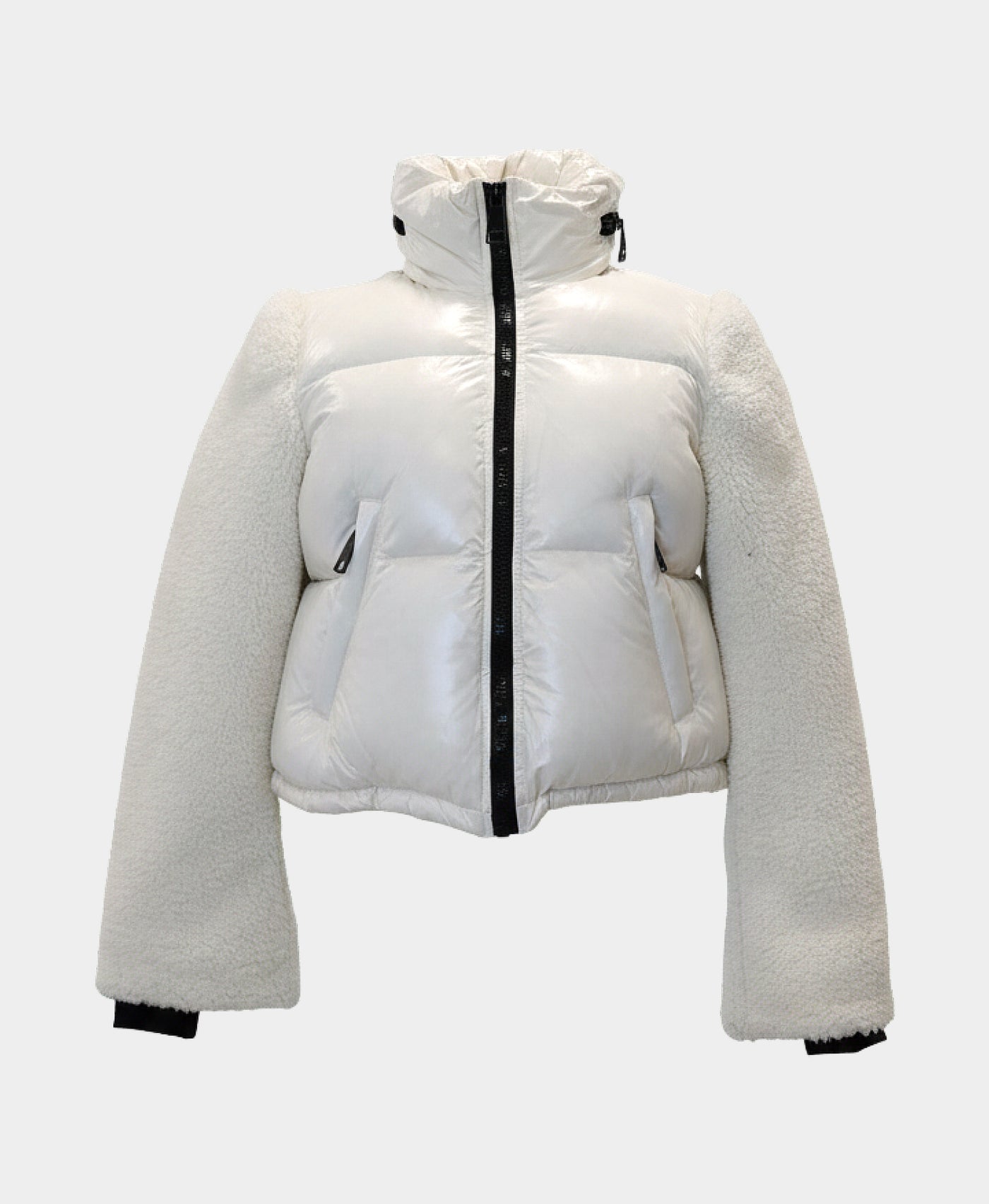Sherpa & Down Puffer Jacket view 3