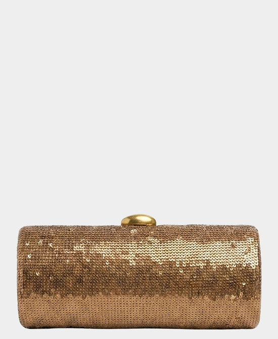 
Sequin Clutch Bag in GOLD view 1