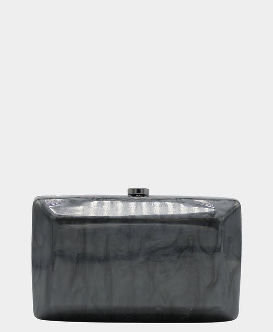 
Resin Clutch Bag in BLACK view 1
