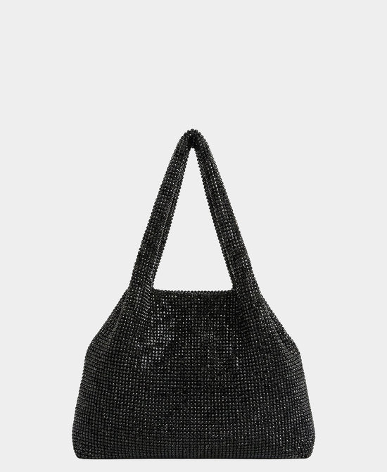 
Mini Crystal Evening Bag in BLACK view 1