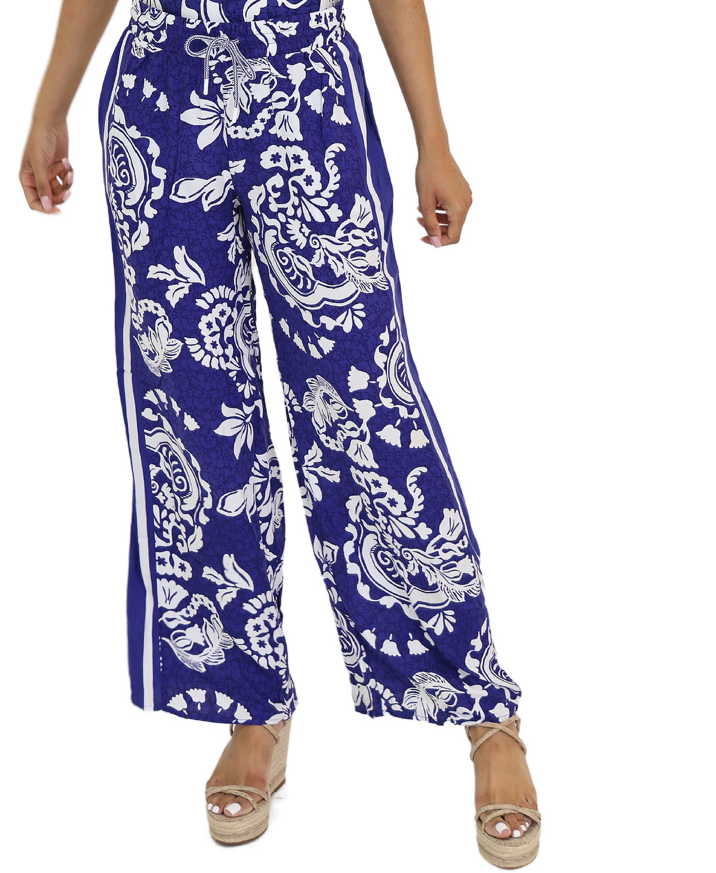 Printed Pants - Swim Cover-Up view 1