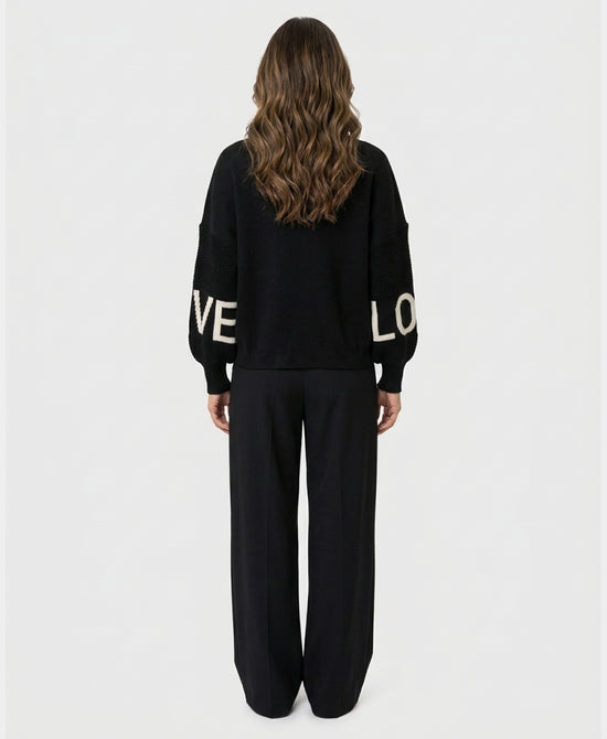
"LOVE" Jacket in BLACK view 2