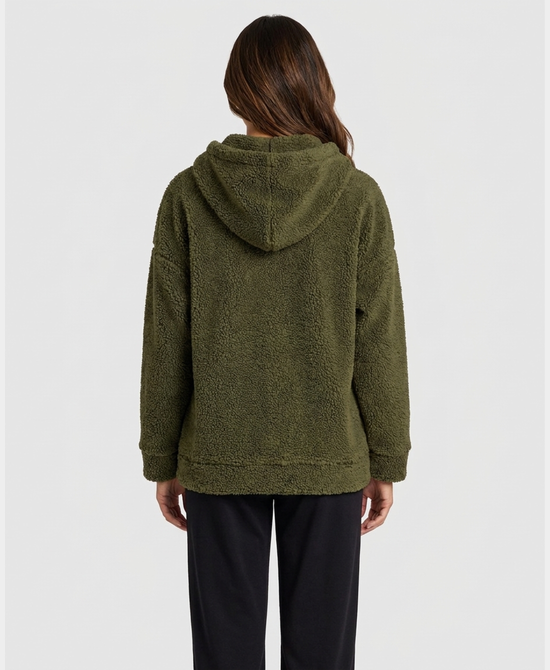 
Teddy Jacket w/ Hood in OLIVE view 2