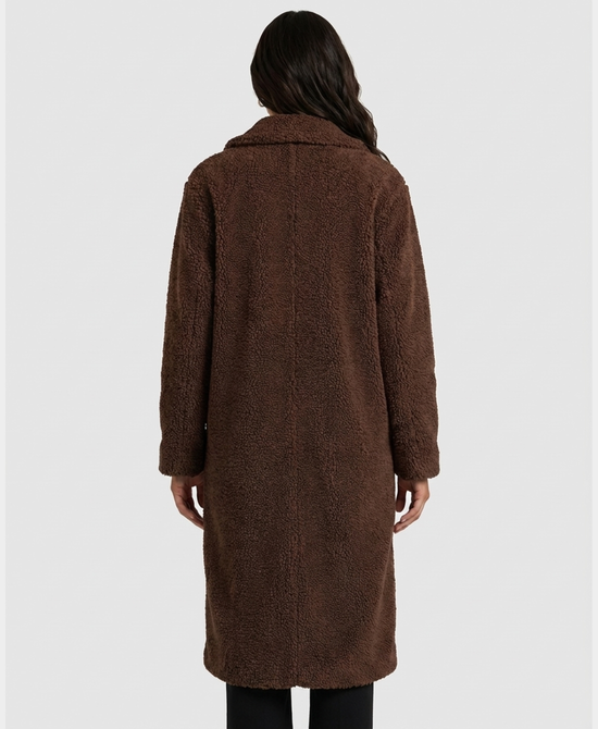 
Long Teddy Jacket in BROWN view 2
