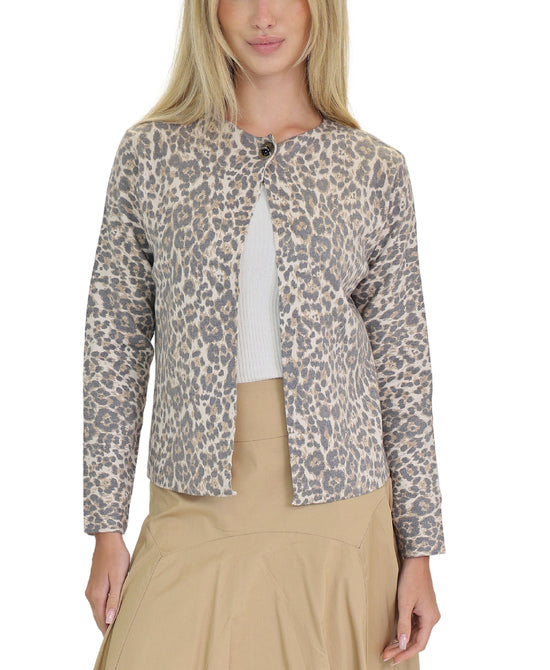 Leopard Print Cardigan view 