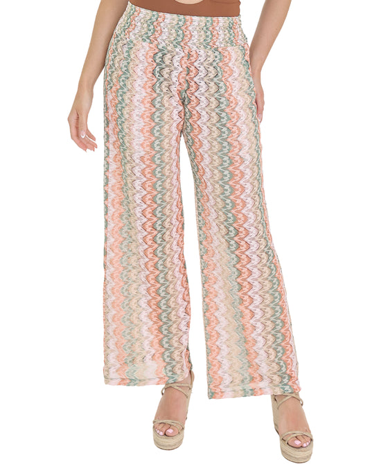 Multicolor Crochet Pants view 