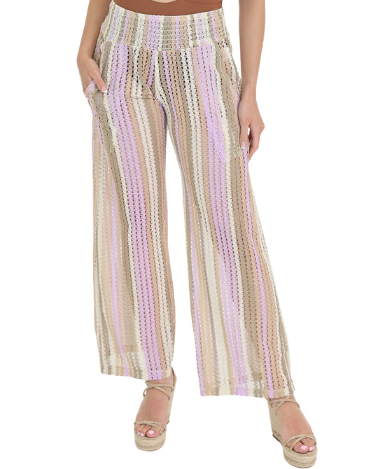 Multicolor Crochet Pants view 