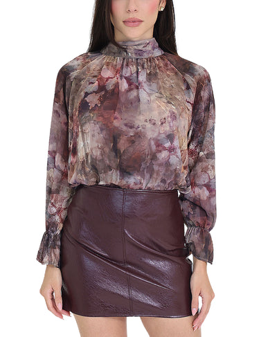 Mesh Printed Blouse image 2
