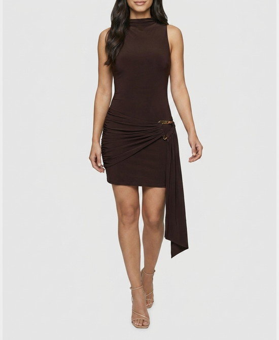 
Dress w/ Gold Hardware in BROWN view 1