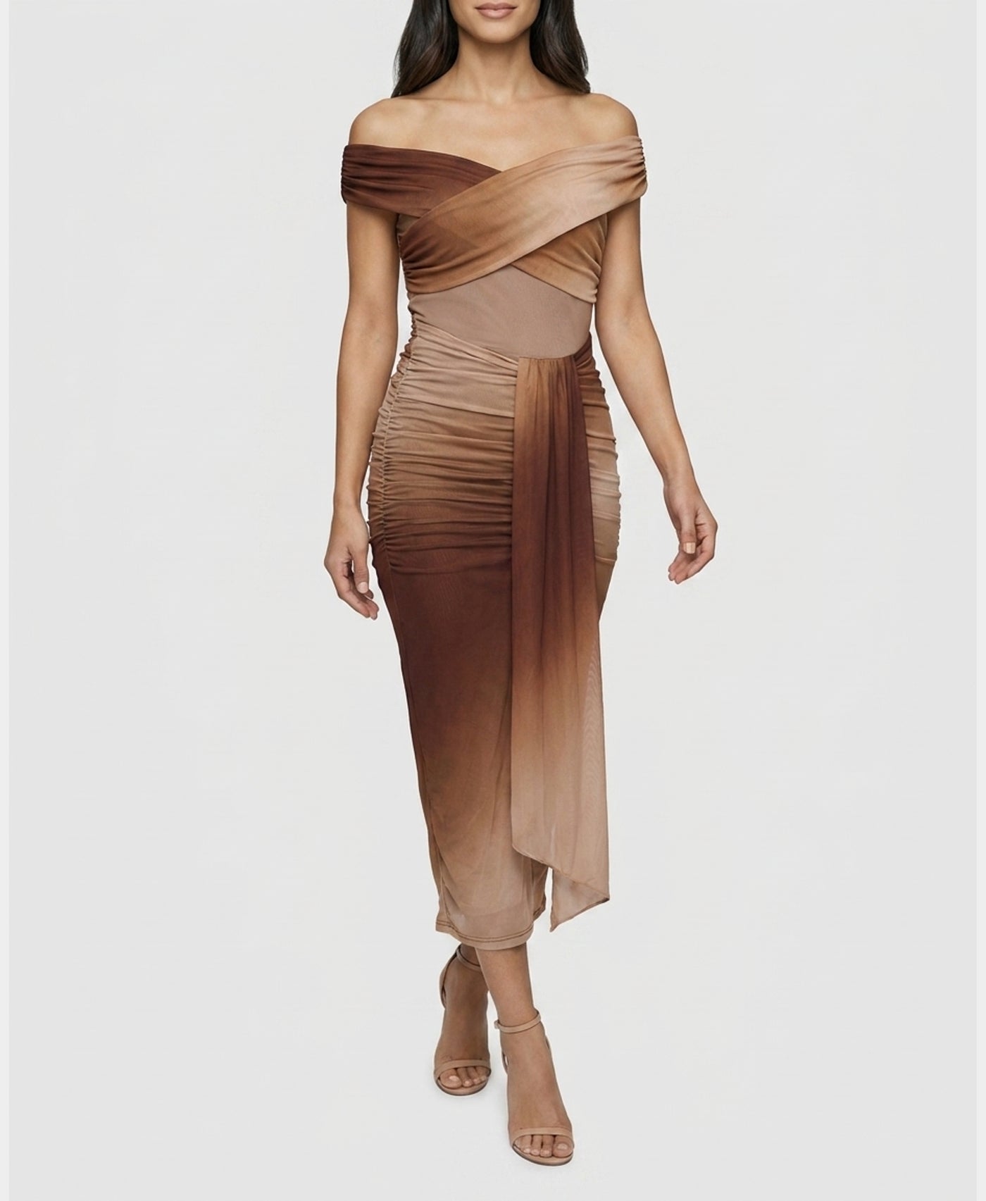 ombre dress brown Mesh Midi – FOX'S Blue Provincial Toddler Dress: color::Pink elongated shape Size:32x30 Phase eight