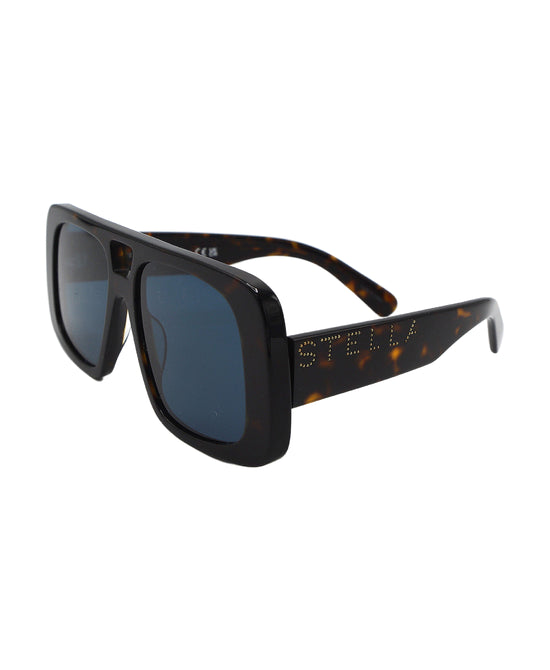 Thick Oversized Sunglasses w/ Logo view 1