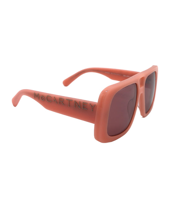Thick Oversized Sunglasses w/ Logo view 2