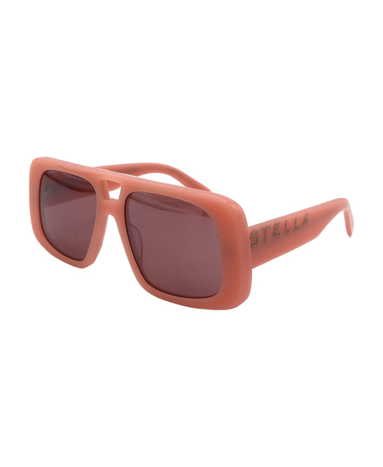 Thick Oversized Sunglasses w/ Logo view 1