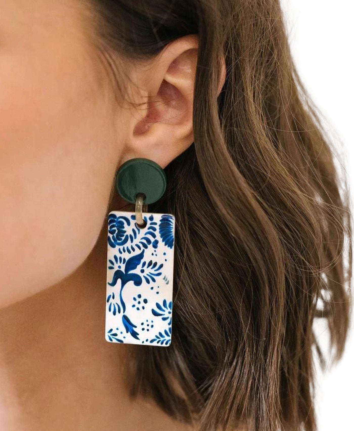 Abstract Rectangle Earrings image 1