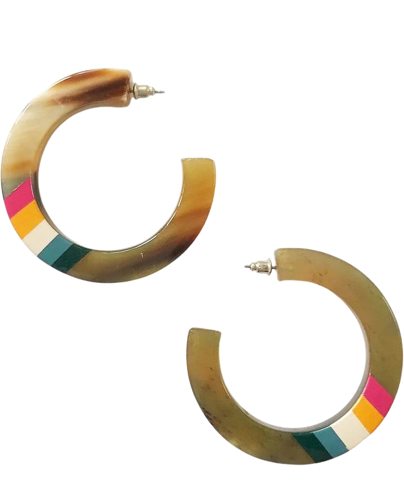 Rainbow Stripe Hoops image 1