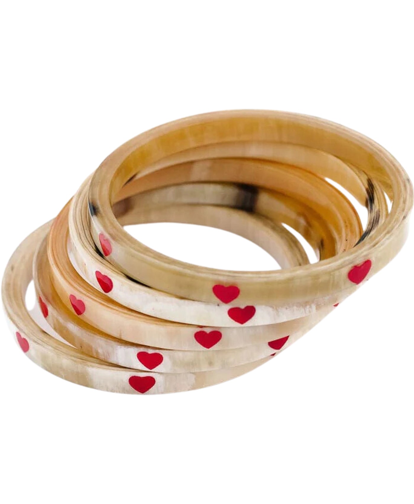 Heart Bangle Bracelet Set image 1