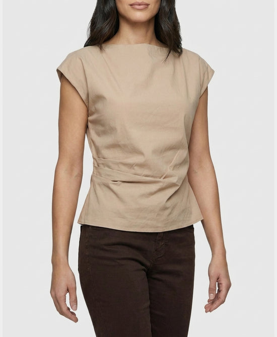 
Gathered Top in BEIGE view 1