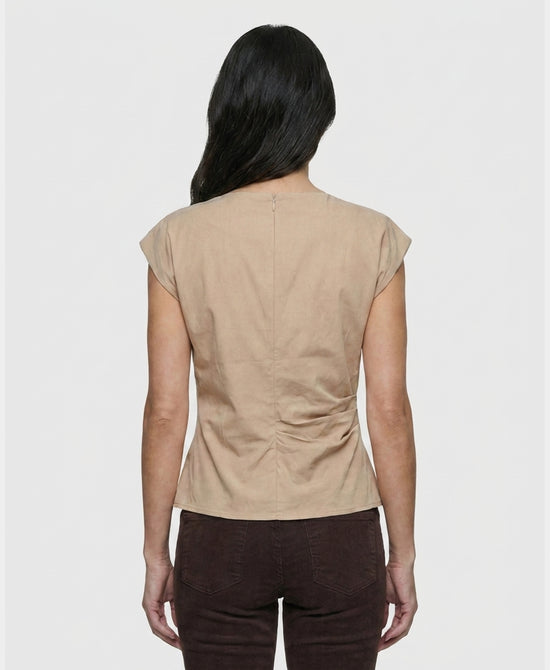 
Gathered Top in BEIGE view 2