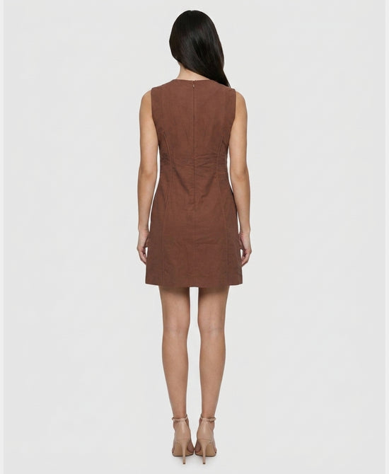 
Pleated Dress in BROWN view 2