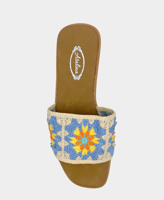 
Crochet Sandal in BEIGE MULTI view 2