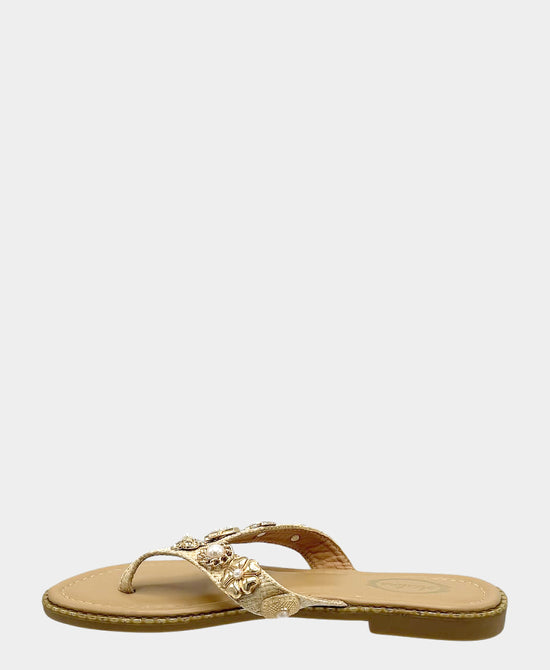 
Charm Thong Sandal in NATURAL view 2