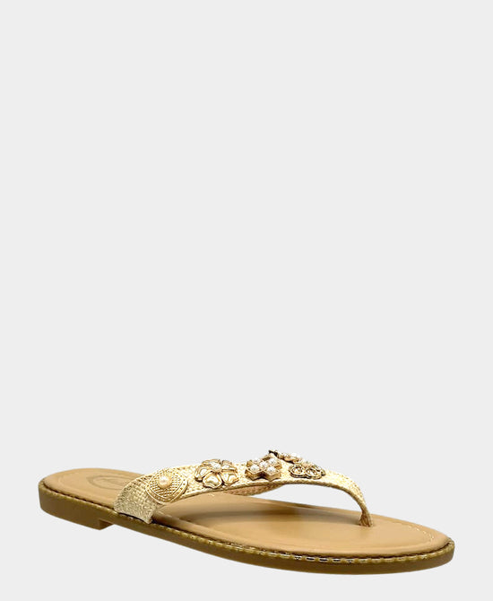 
Charm Thong Sandal in NATURAL view 1
