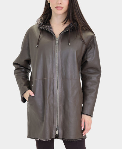 Reversible Shearling Coat image 2