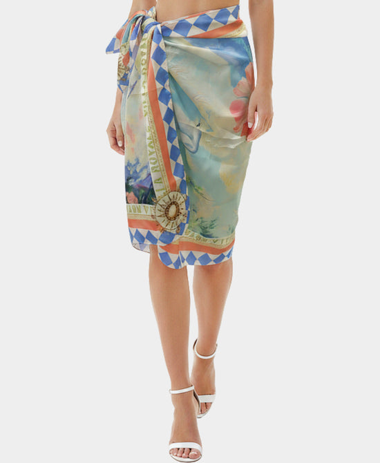 
Printed Sarong in BLUE MULTI view 1