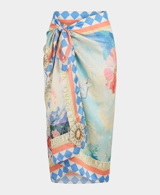 
Printed Sarong in BLUE MULTI view 2