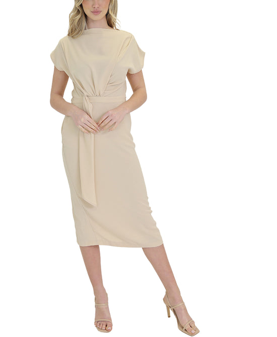 Ruched Front Midi Dress view 