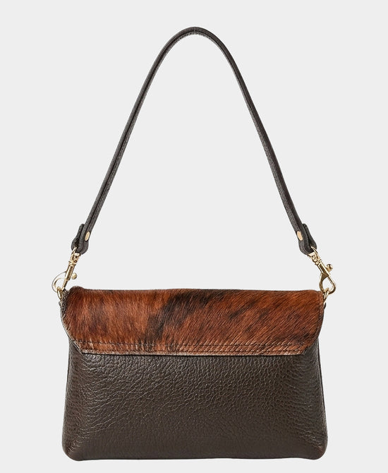
Mini Leather Printed Shoulder Bag in BROWN view 2