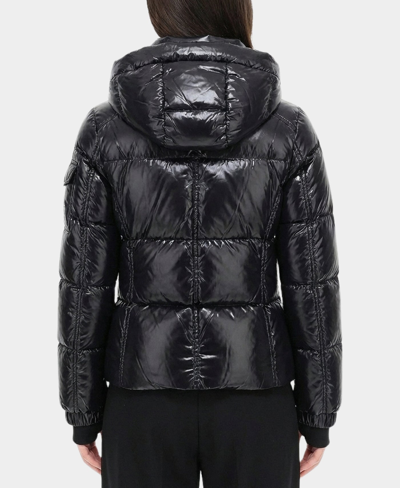 Shiny Puffer Jacket w/ Hood view 2