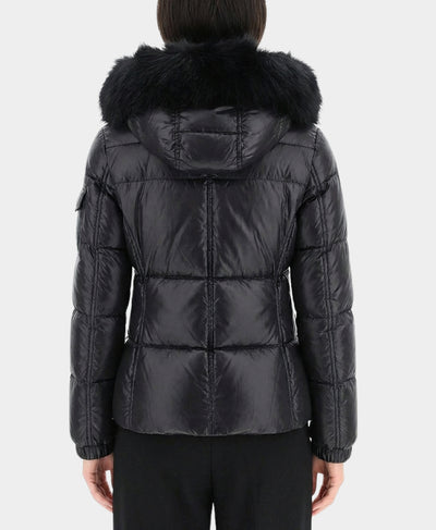 Puffer Jacket w/ Faux Fur Trim Hood image 2