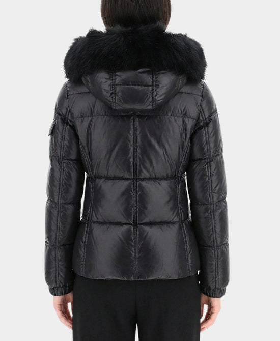Puffer Jacket w/ Faux Fur Trim Hood view 