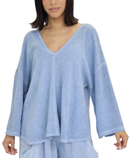 Linen & Cotton Combo Top view 