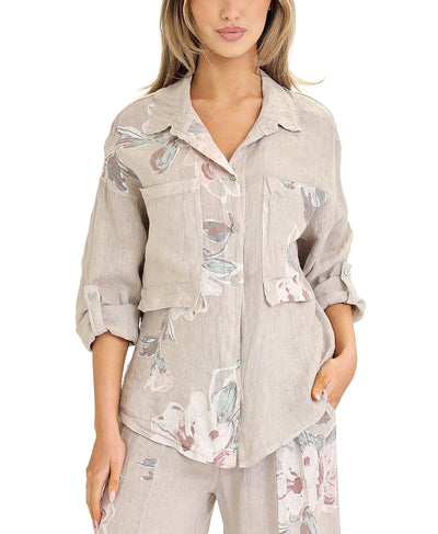 Linen Floral Shirt image 1