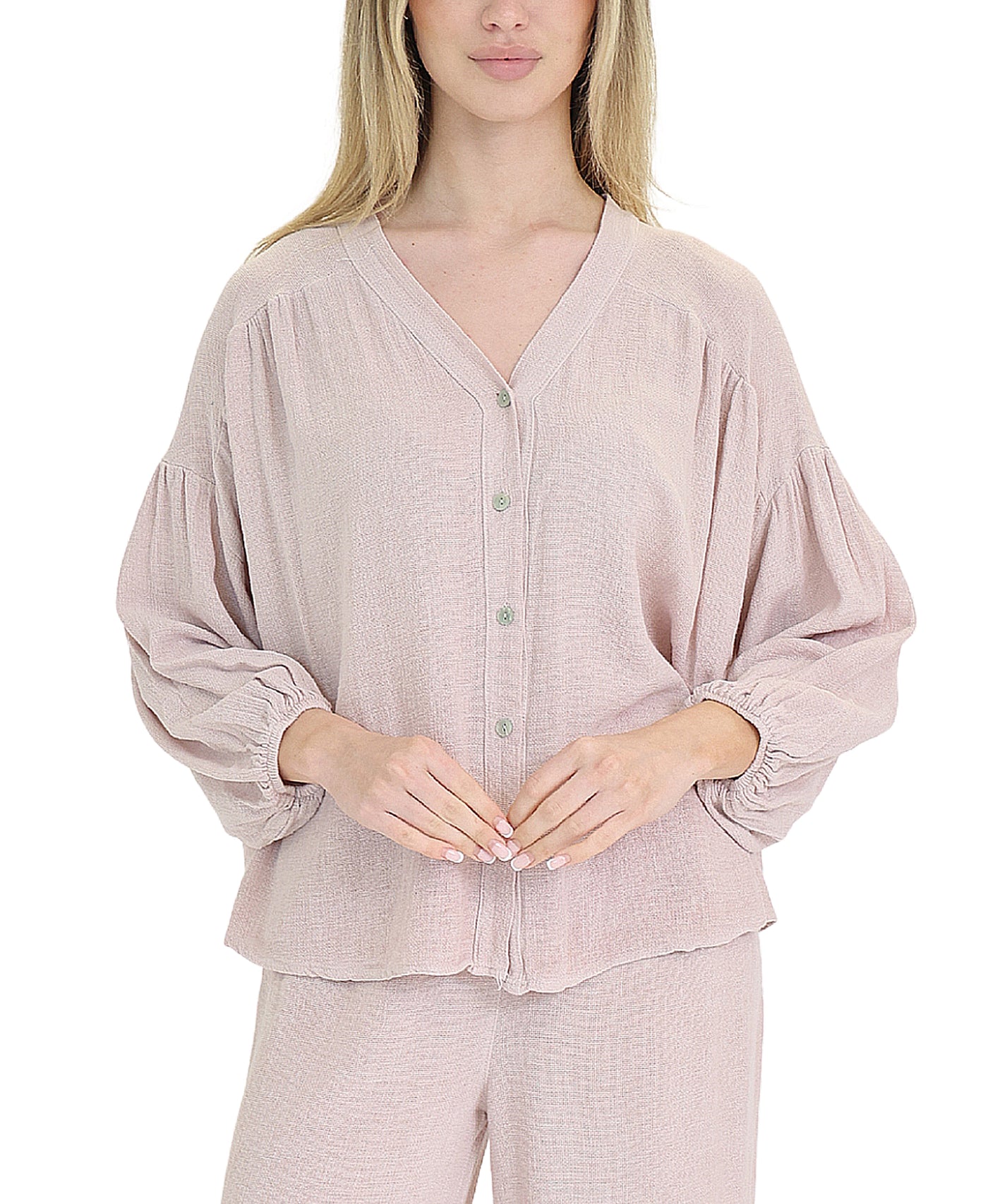 Linen & Cotton Combo Shirt view 1