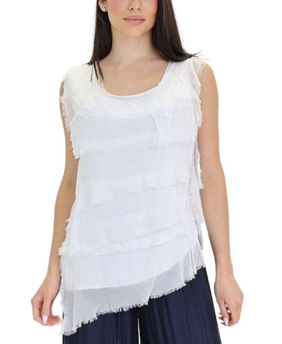 Silk Tiered Top view 