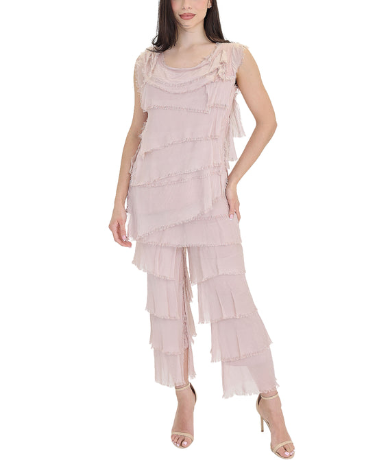Silk Tiered Top view 